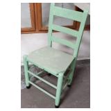 Primitive Mint Green Mule Ear Chair