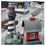 Bird Feeder & Resin Solar Light House