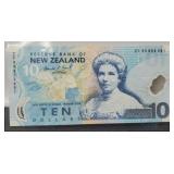 New Zealand $10 Banknote Unc.