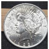 1922 Peace Dollar Unc.