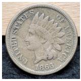 1863 Indian Head Cent VG