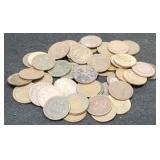 (50) Indian Head Cents Back To 1881 Many AG/Cull