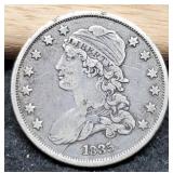 1835 Capped Bust Quarter VF