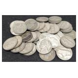 (40) Silver War Nickels