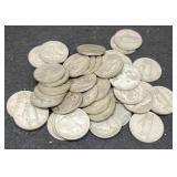 (40) Silver War Nickels