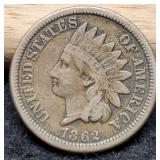 1862 Indian Head Cent VG