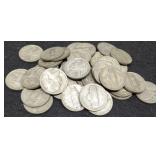 (40) Silver War Nickels