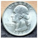 1944-S W. Quarter MS63