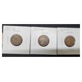 (3) L. Cents: 1911-D, 13-D, 15-D