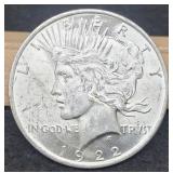 1922 Peace Dollar Unc.