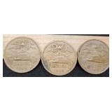 (3) Mexico 20 Centavos: 1945, 46, 65