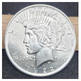 1922 Peace Dollar Unc.