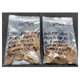 (2) Hundred Wheat Cents Pre 1940 Sold By Hundred