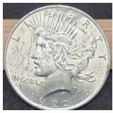 1922 Peace Dollar Unc.