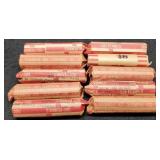 (10) Rolls Wheat Cents Sold By The Roll