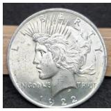 1922 Peace Dollar Unc.
