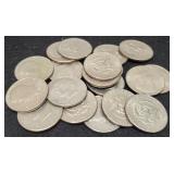 (19) 1971 Up K. Half Dollars AU