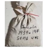 Bag Of 5,000 Copper Memorial Cents