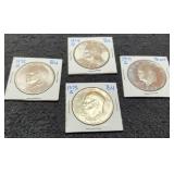 (4) Different Silver Ike Dollars
