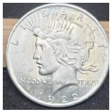 1922 Peace Dollar Unc.