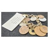 Bracelet w/ 9 Foreign Coins