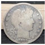1898 Barber Half Dollar