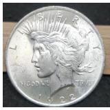 1922 Peace Dollar Unc.