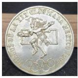 1968 Mexico Silver Peso 72%/25 G Unc.