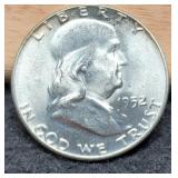 1952 F. Half Dollar MS63