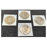 (4) Different 1976 Ike Dollars BU Clad