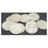(10) Silver W. Quarters