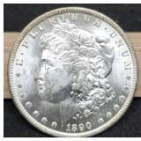 1890-O Morgan Dollar MS Nice Reverse Toning