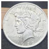 1922 Peace Dollar Unc.