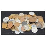 Lot w/ 92 Foreign Coins