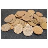 (50) Indian Head Cents