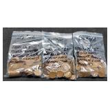 (3) Hundred Wheat Cents S Mint Sold By Hundred