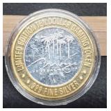 $10 Silver Las Vegas Gaming Token "Mirage"