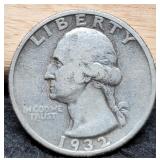 1932-S W. Quarter XF45 Key Date