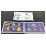 2001 10 Coin Proof Set