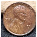 1931-S L. Cent F15 Semi Key