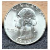 1950-S W. Quarter MS63