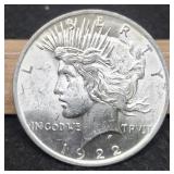 1922 Peace Dollar Unc.