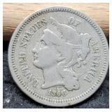 1866 Three Cent