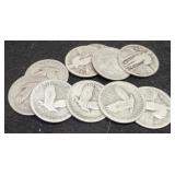 (10) S. Liberty Quarters