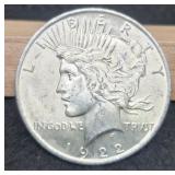1922 Peace Dollar Unc.