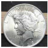 1923 Peace Dollar Unc.