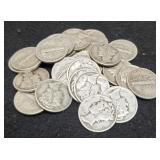 (32) Mercury Dimes
