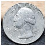 Mint Error Die Crack 1986 Quarter