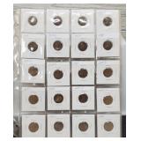 (20) L. Cents In Rotation 1915-S To 1923 inc/ 22-D