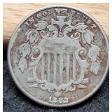 1882 Shield Nickel F